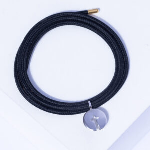 18K WHITE GOLD CROSS NECKLACE