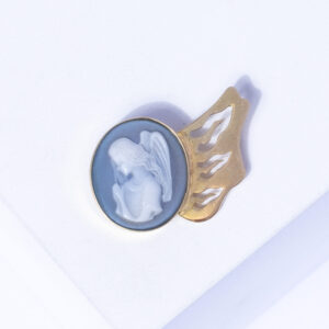 18K YELLOW GOLD ANGEL PENDANT