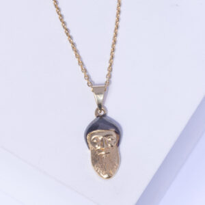 18K YELLOW GOLD SAINT CHARBEL NECKLACE