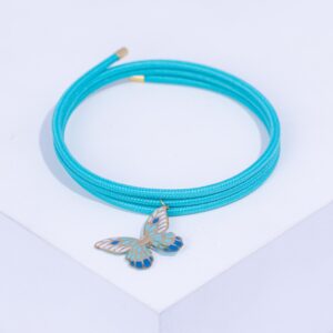 18K YELLOW GOLD BUTTERFLY BRACELET