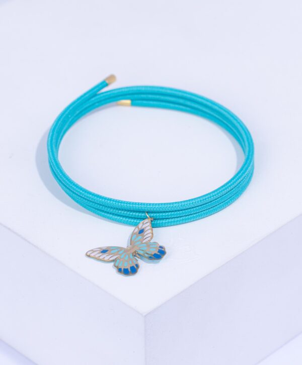 18K YELLOW GOLD BUTTERFLY BRACELET