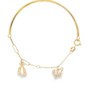 18 KT Yellow Gold Charm Bracelet